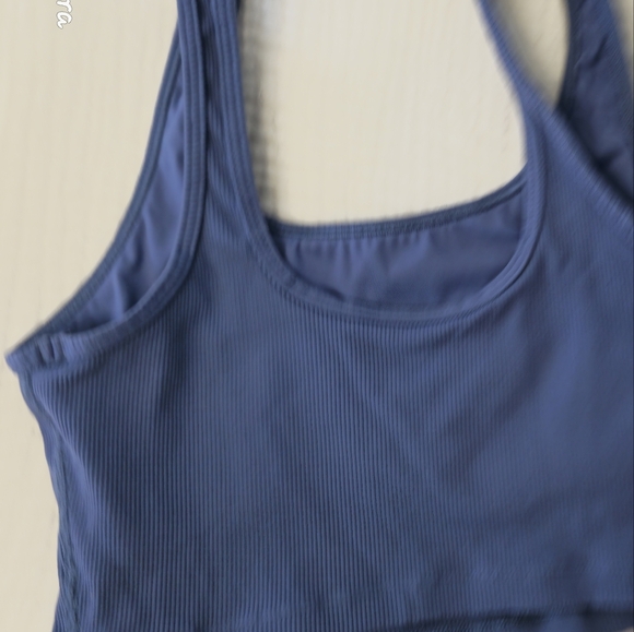 Offline by Aerie Blue Ribbed Bralette - Large - Comfy Chic - Picture 5 of 7